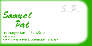 samuel pal business card