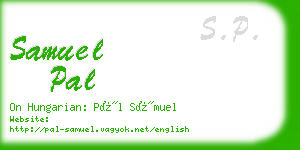 samuel pal business card